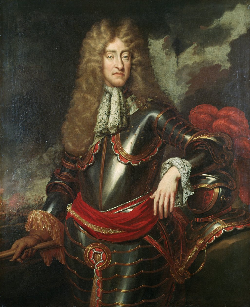 Retrato do rei James II, c.1690 de English School