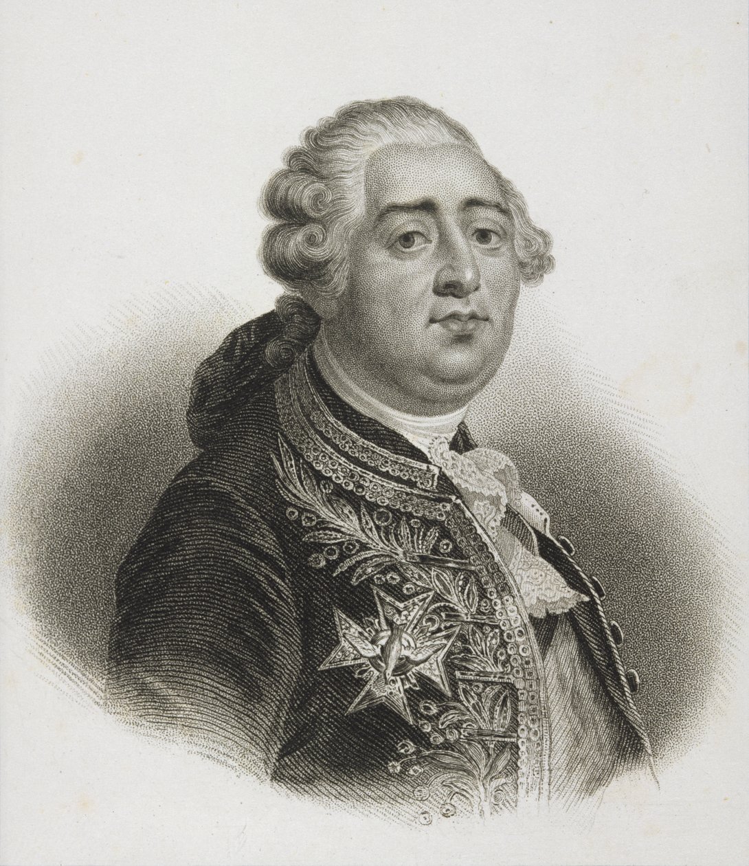 Retrato de Luís XVI (1754-93) Rei da França de English School