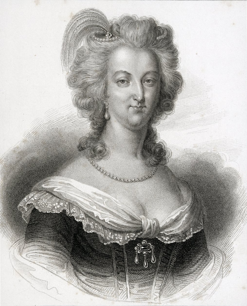 Retrato de Maria Antonieta (1755-93) de English School