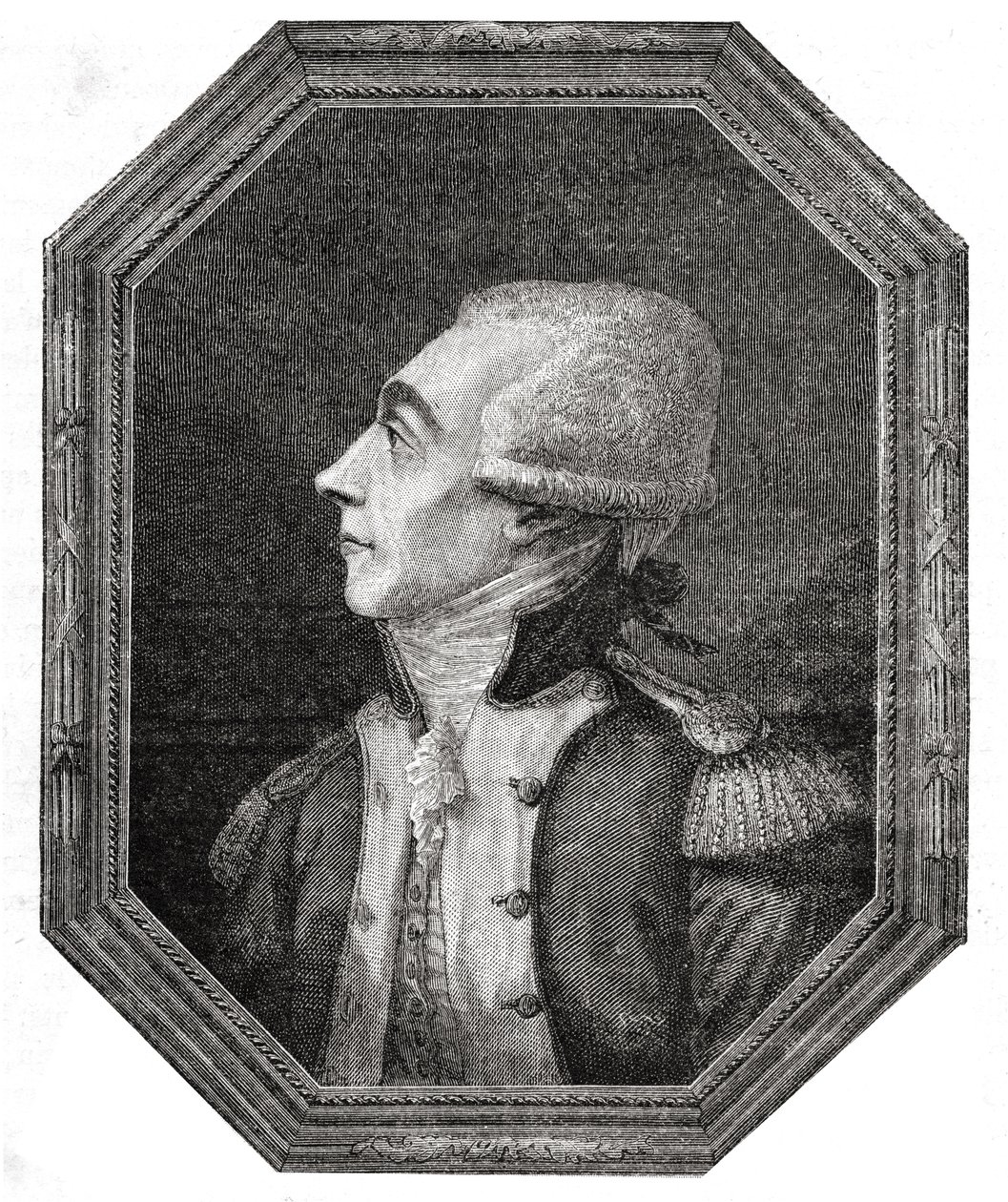 Retrato de Marie-Joseph-Paul-Yves-Roch-Gilbert do Motier de La Fayette (1757-1834) de English School
