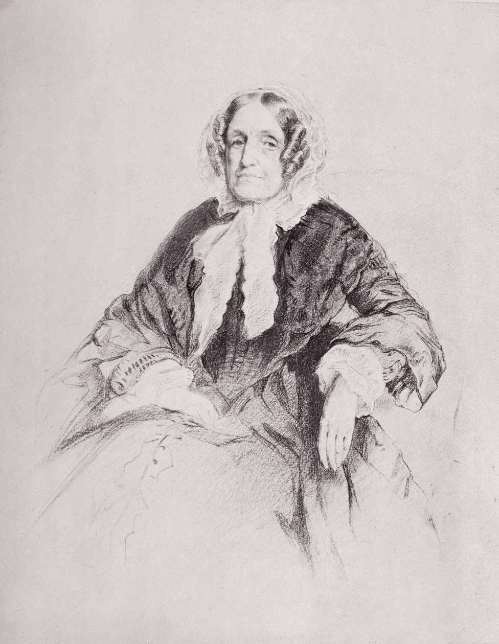 Retrato da Sra. Jane Marcet (1769-1858) de English School