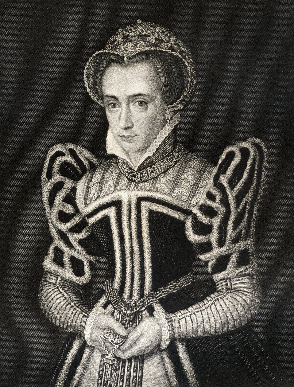 Retrato de Queen Mary I de &39;British Retratos Lodge&39;, 1823 de English School