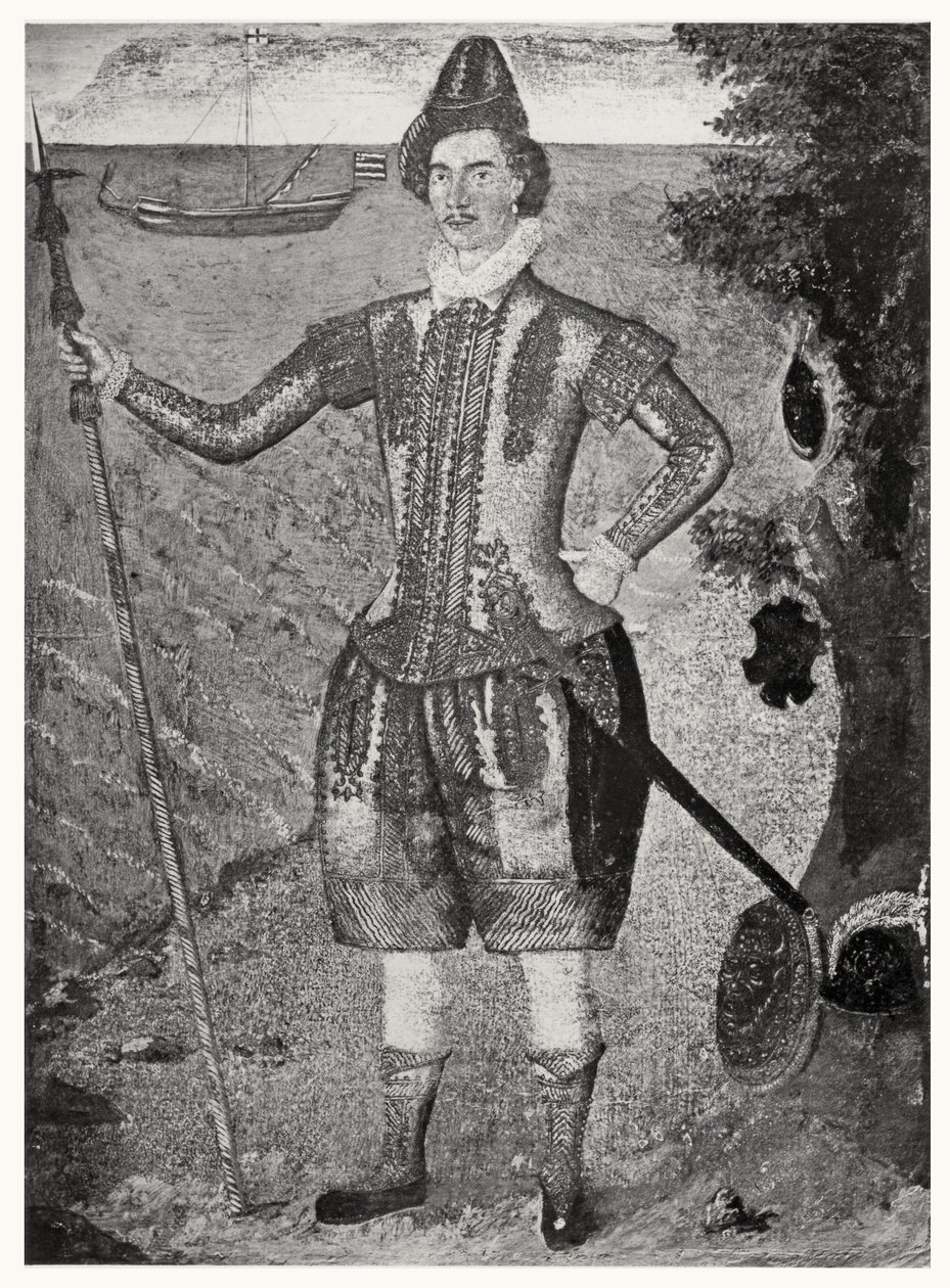 Retrato de Sir Francis Drake (c.1540-96) de English School