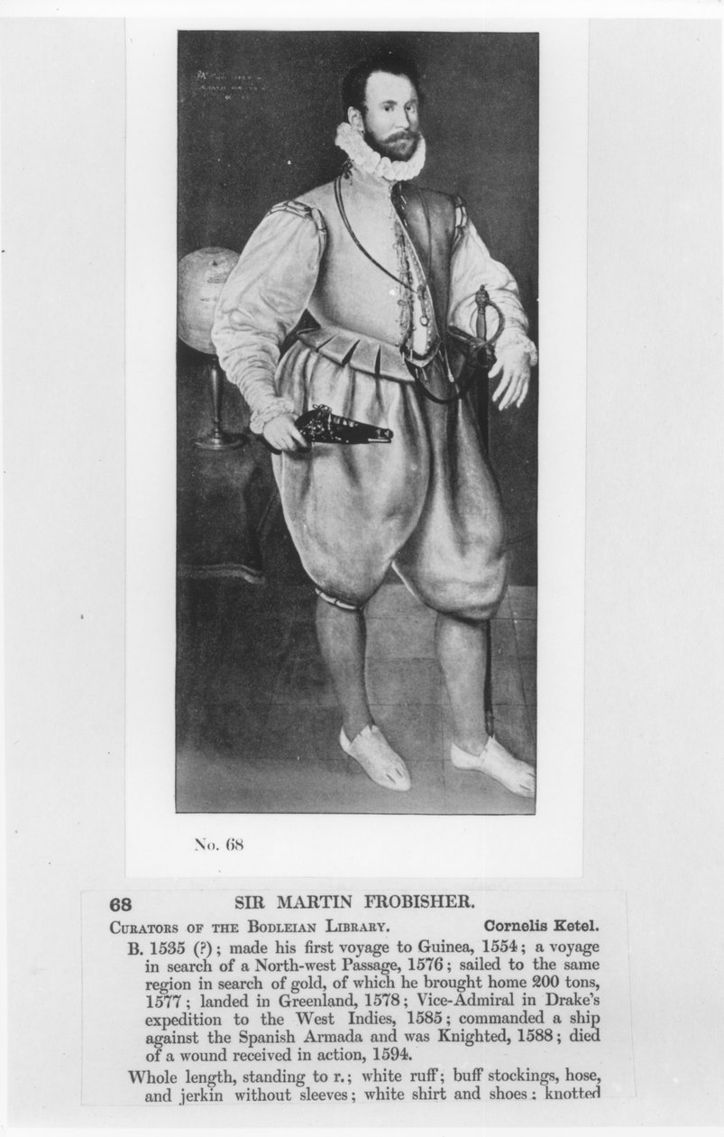 Retrato de Sir Martin Frobisher (c.1535-94) de English School