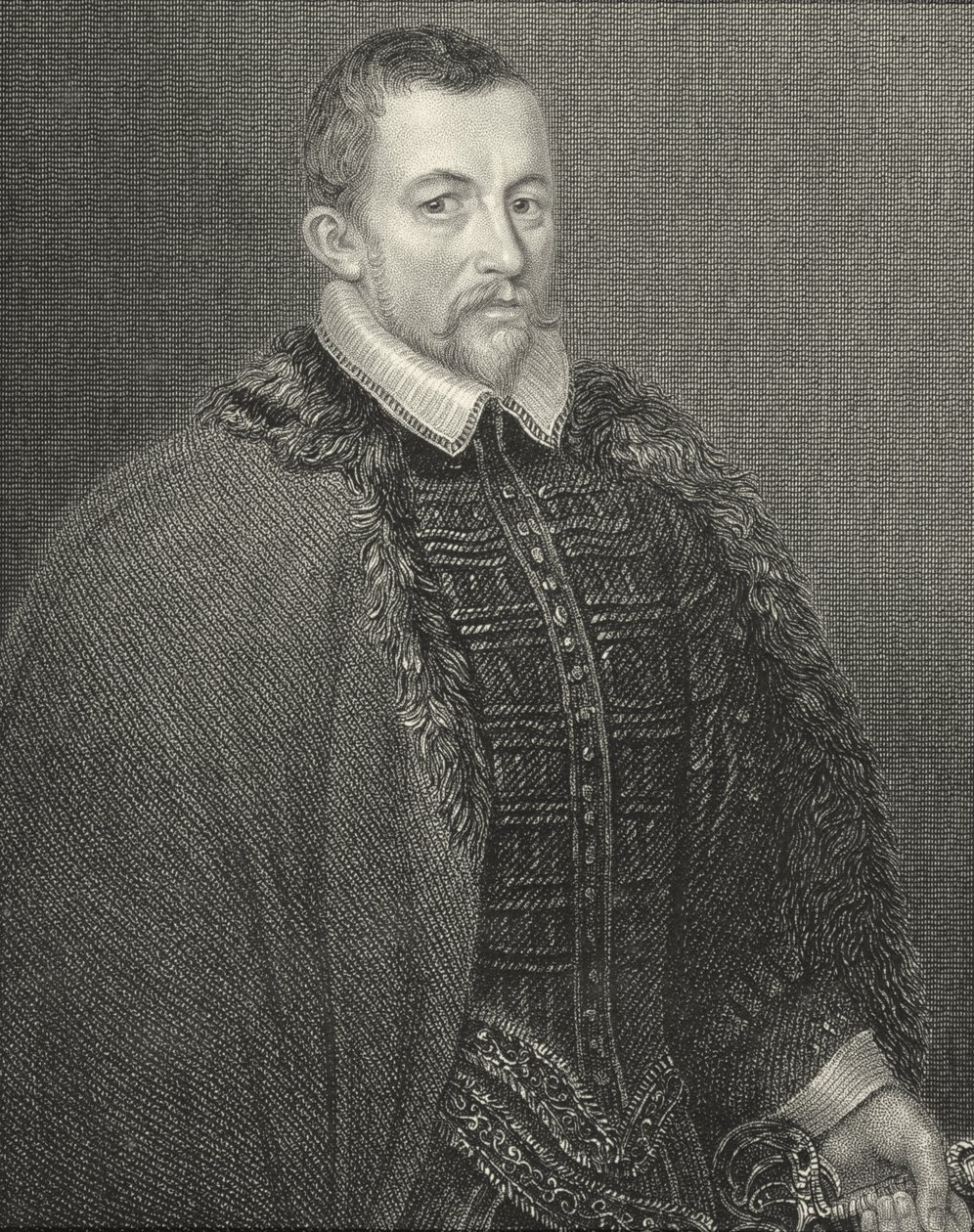 Retrato de Sir Thomas Bodley (1545-1613) de &39;British Retratos Lodge&39;, 1823 de English School
