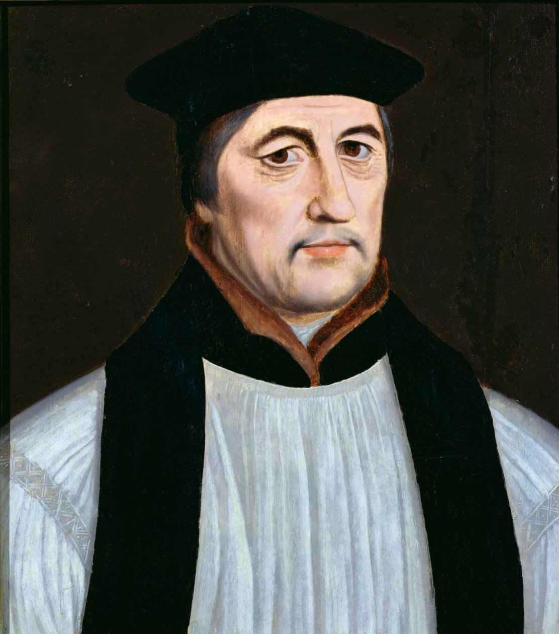 Retrato de Stephen Gardiner, bispo de Winchester e lorde alto chanceler da Inglaterra (1493-1555) de English School