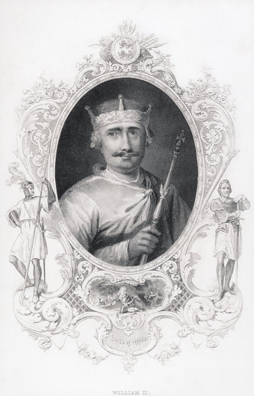 Retrato de Guilherme II (1056-1100) de English School