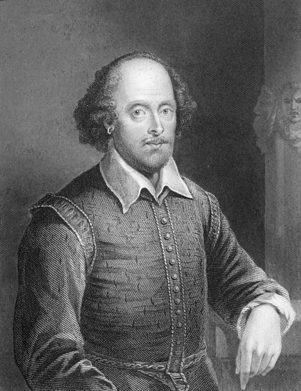 Retrato de William Shakespeare (1564-1616) de English School