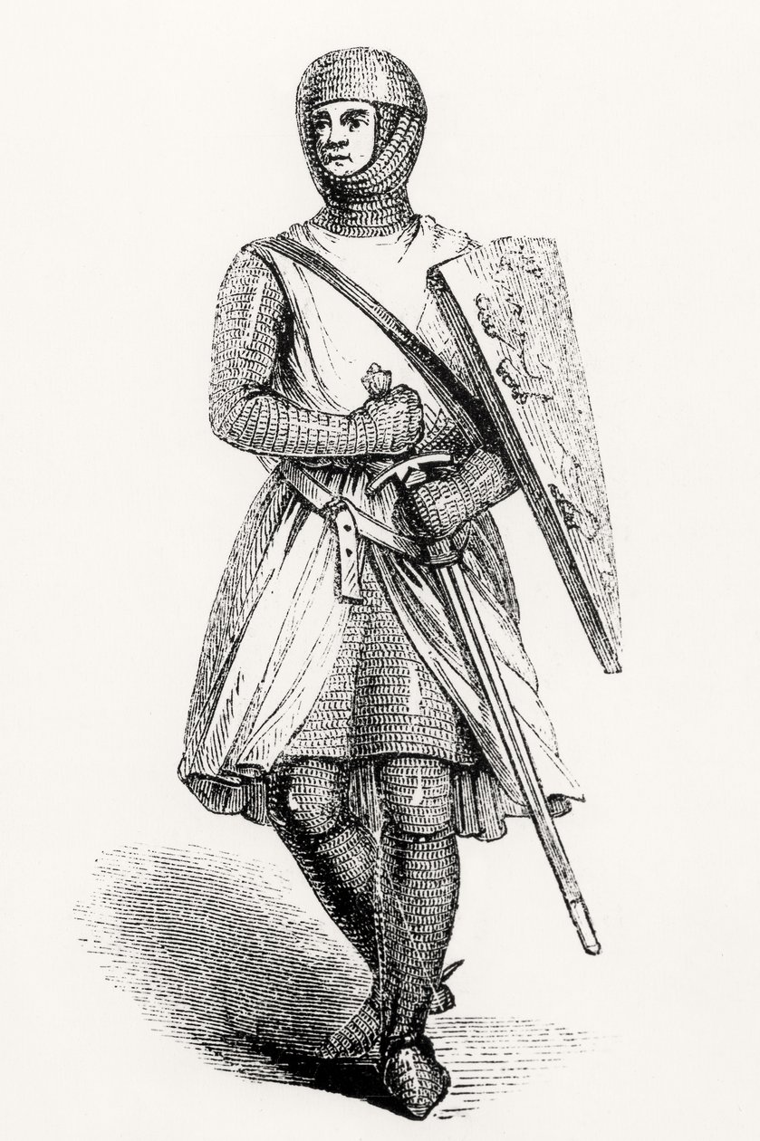 Retrato de William de Longespee, terceiro conde de Salisbury (d. 1226) de English School