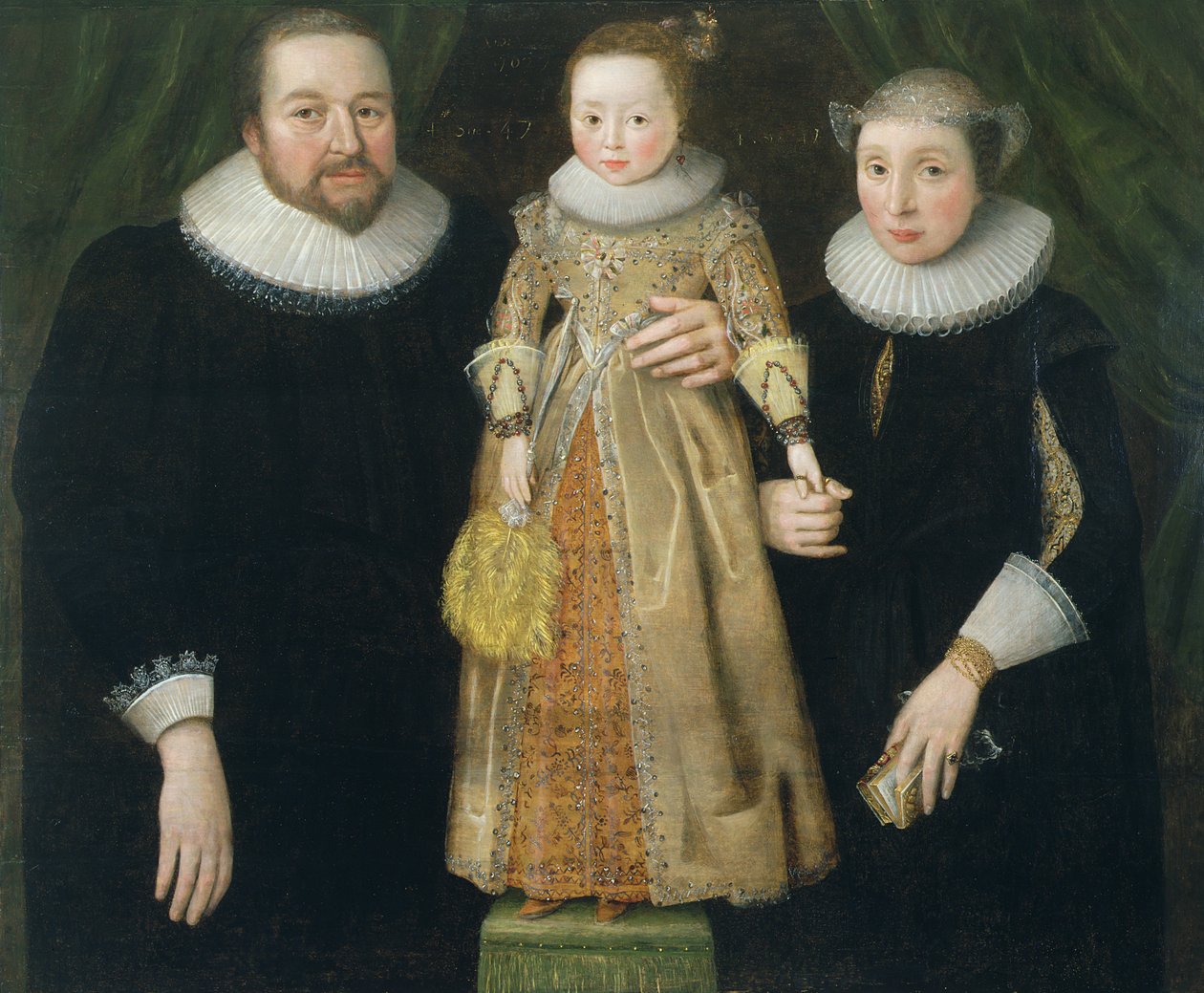 Retrato de uma família, 1627 (painel) de English School