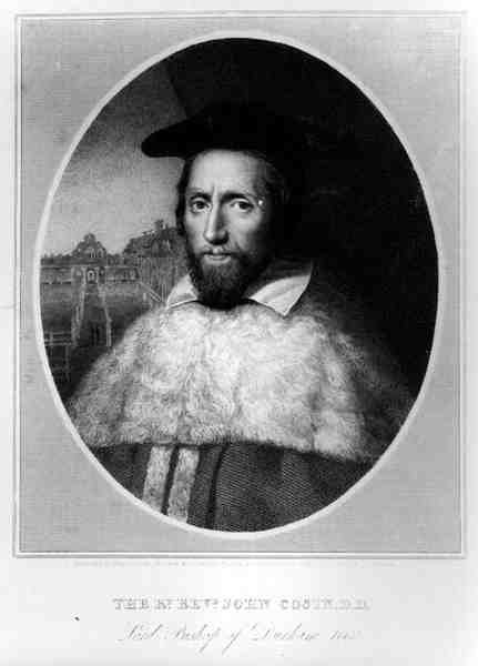 Retrato do Reverendo John Cosin (1594-1672), Lord Bispo de Durham 1660, gravado por Edward Scriven (1775-1841), 1815 de English School