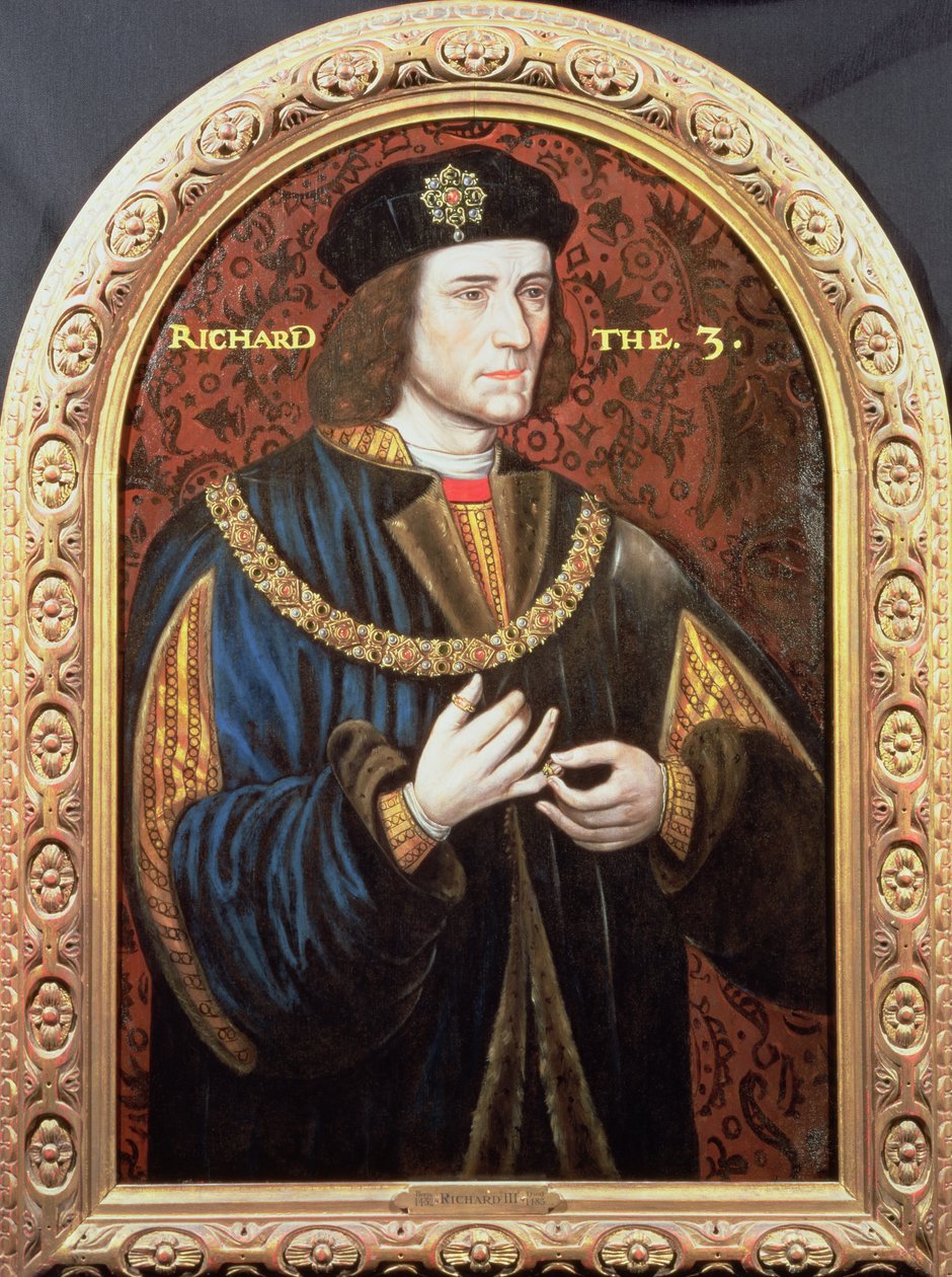 Retrato póstumo de Ricardo III (1452-85) 1580-1610 de English School