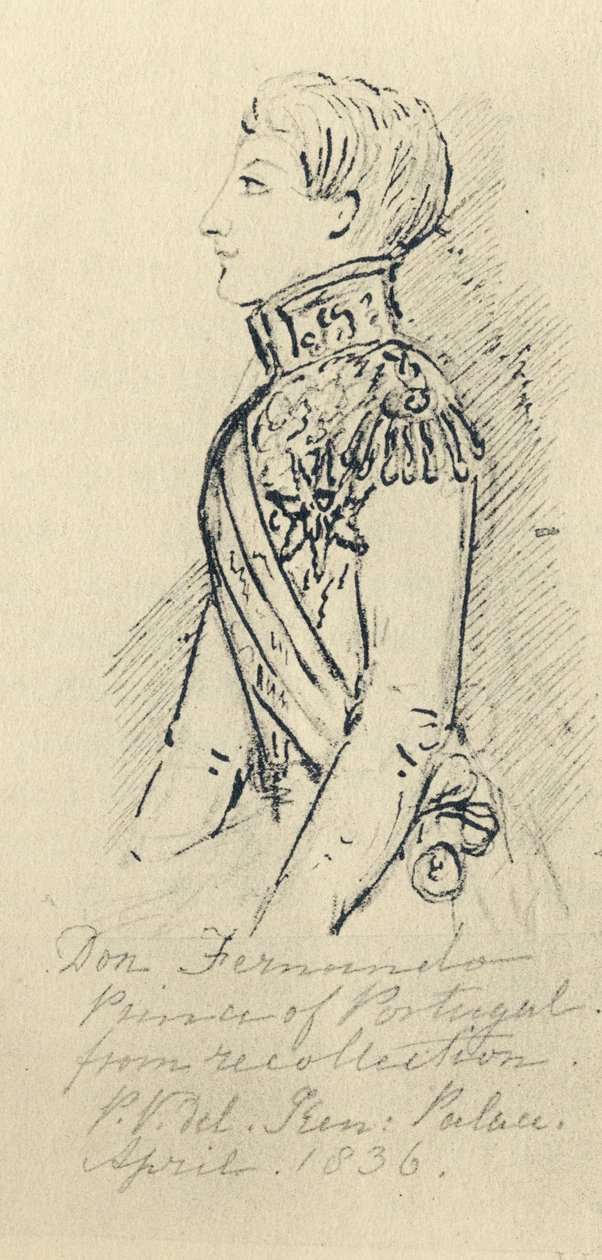 Príncipe Fernando de Saxe-Coburg (1816-85) Rei Consorte de Portugal de English School