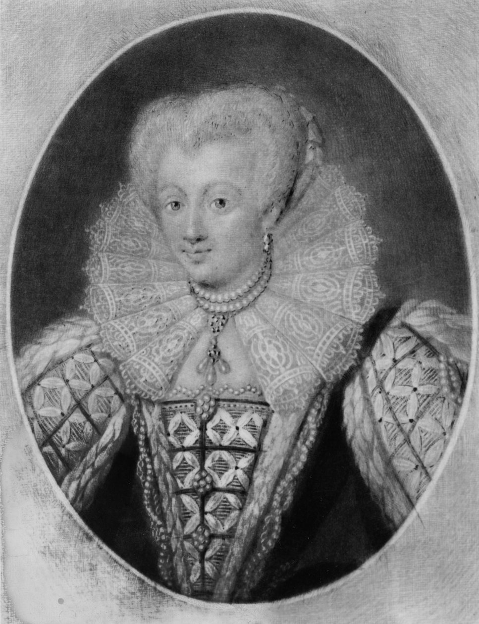 Princesa Elizabeth (1533-1603) ilustração de retratos de personagens ilustres na história britânica, gravada por Richard Earlom (1743-1822) e Charles Turner (c.1773-1857) (mezzotint) de English School
