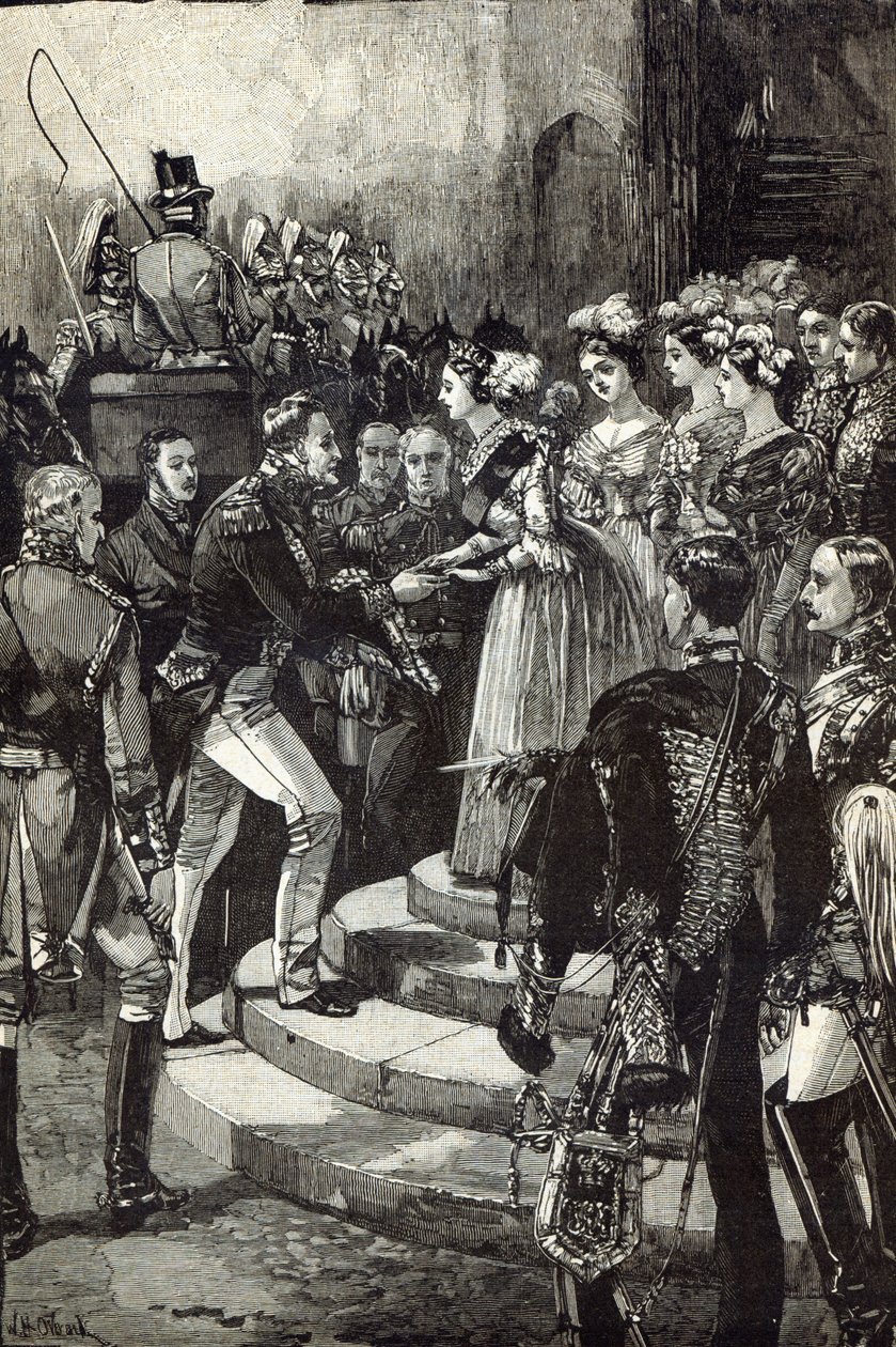 Recepção de Louis Philippe no Castelo de Windsor de English School