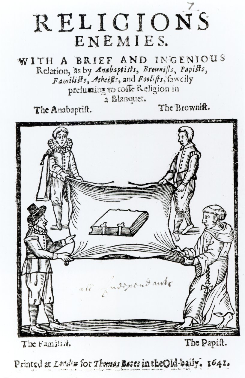 Inimigos das Religiões, 1641 de English School