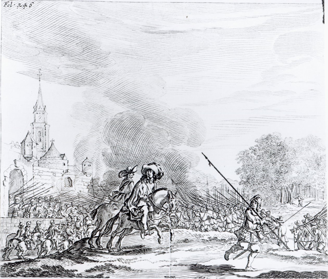 Retiro da Batalha de Worcester, 3 de setembro de 1651 de English School