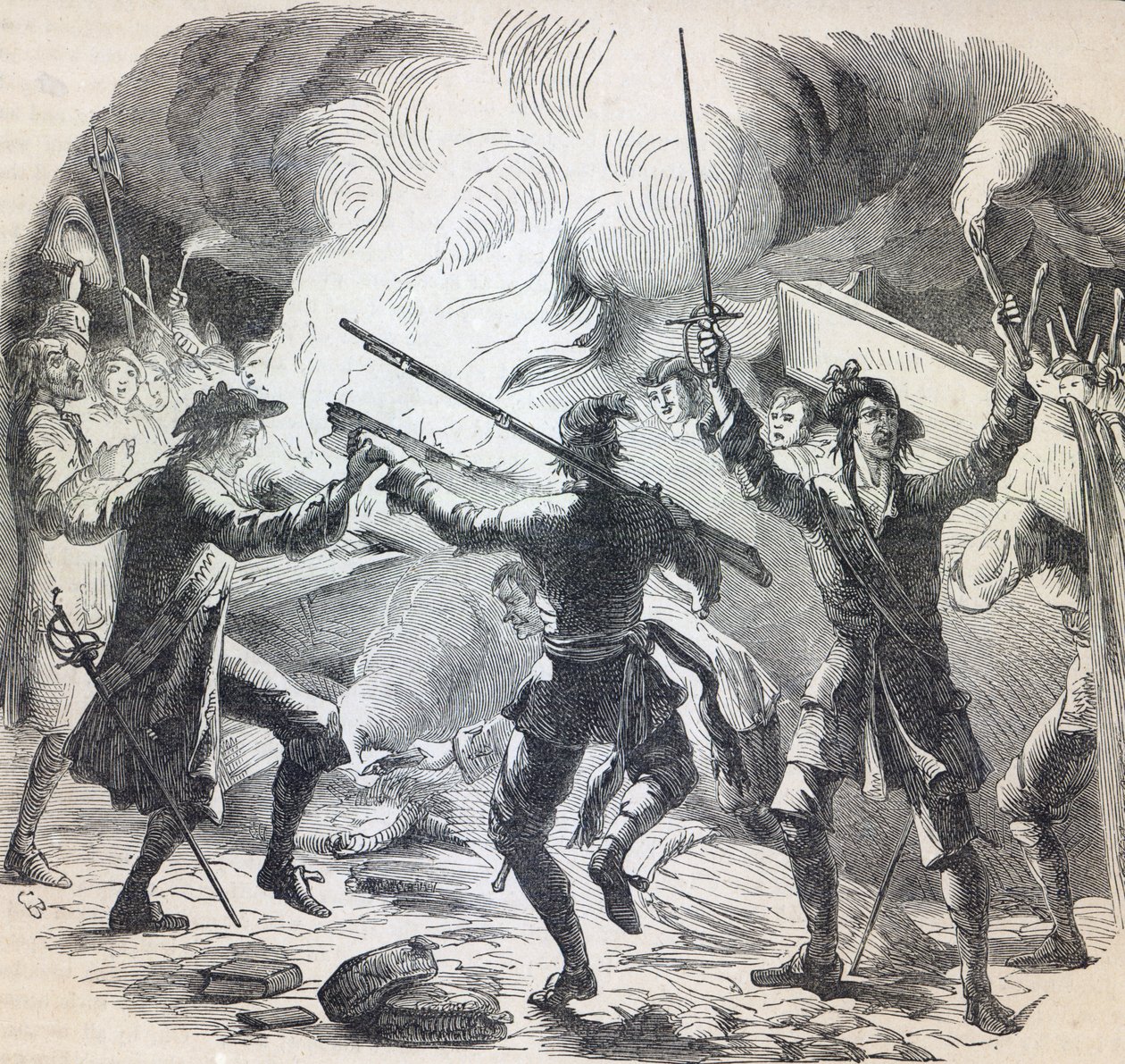 Amotinadores de Sacheverell destroem parte de uma capela perto do Lincoln&39;s Inn de English School