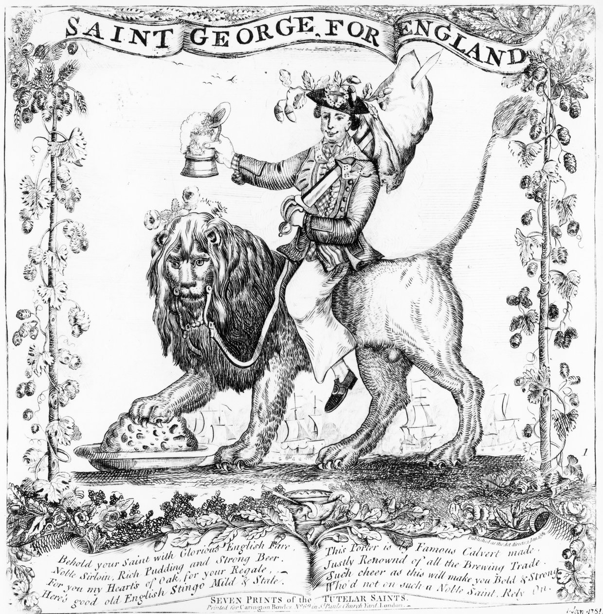 São Jorge para a Inglaterra, 1781 de English School
