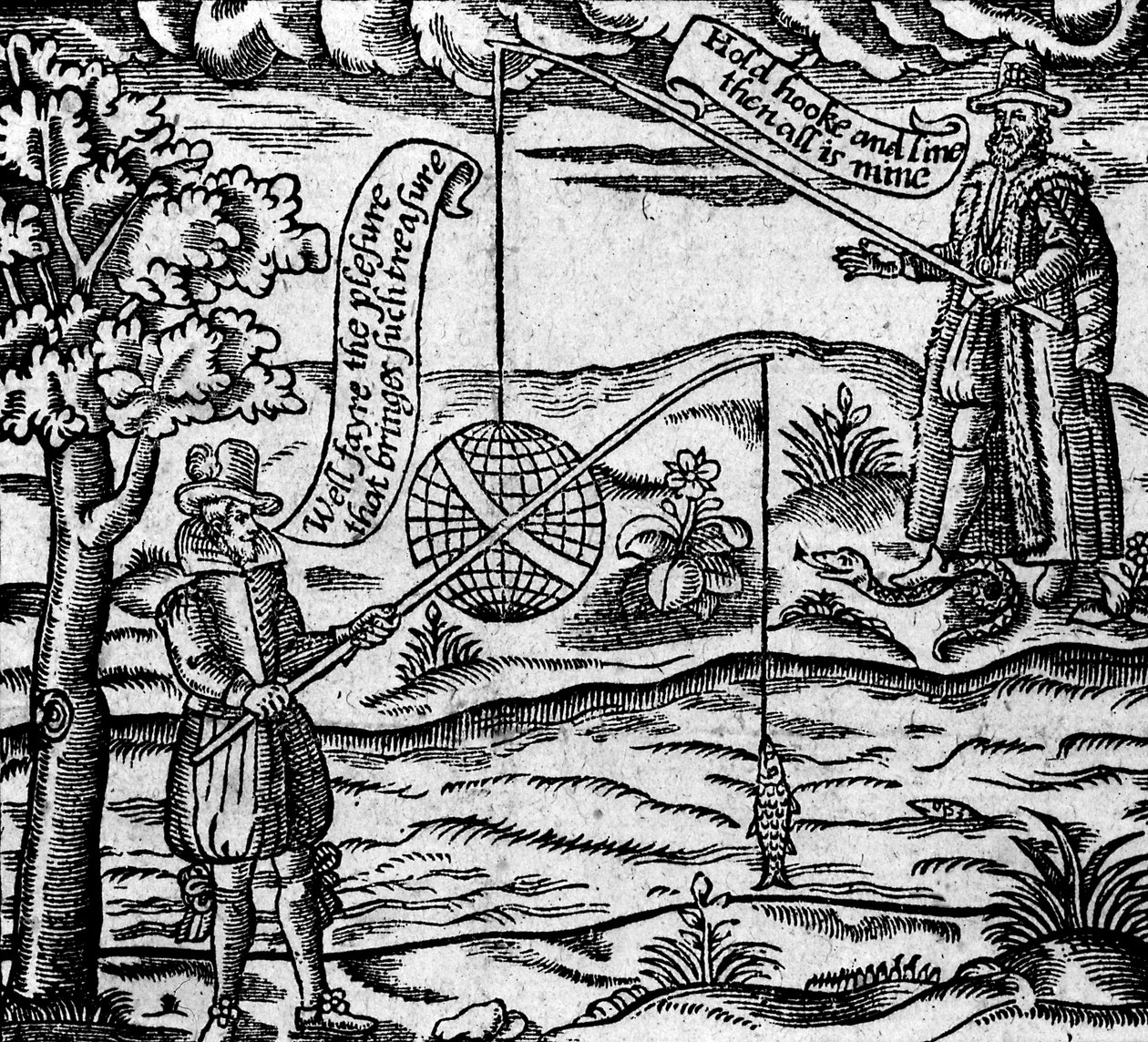 Sátira da Pesca, de &39;Um Livro de Baladas Roxburghe&39; de English School