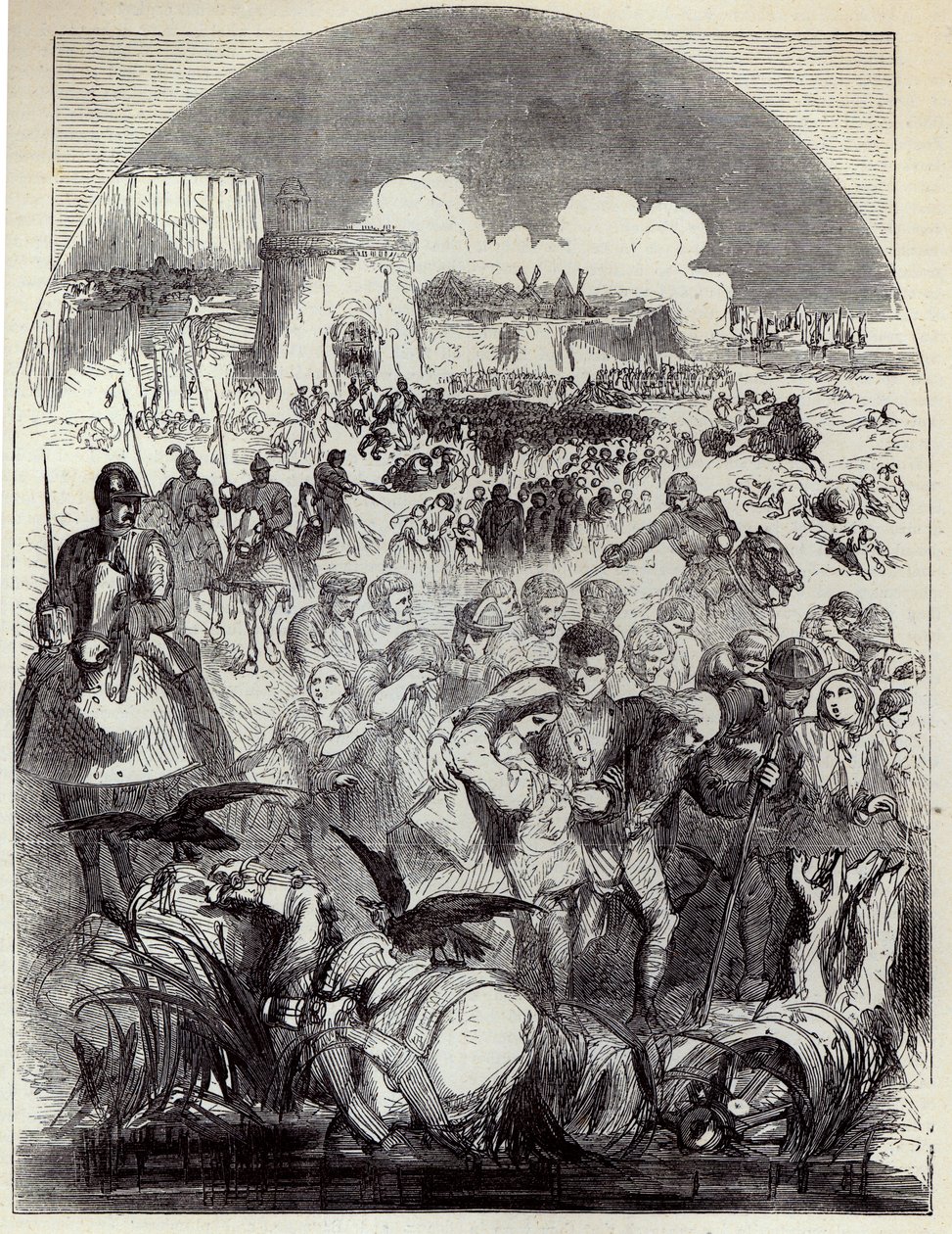 Cerco de Calais: Partida dos Cidadãos de English School