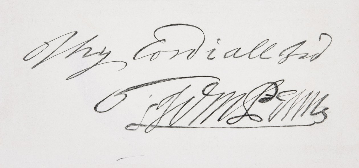 Assinatura de William Penn de English School