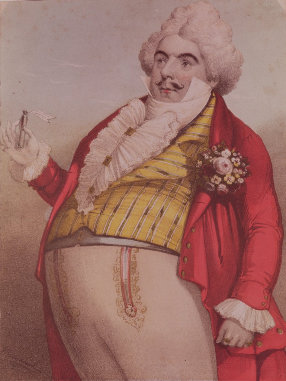Signor Lablache como Dr. Dulcamara, o curandeiro da ópera O Elixir do Amor (L&39;Elisir D&39;Amore) de Gaetano Donizetti (1797-1848) de English School