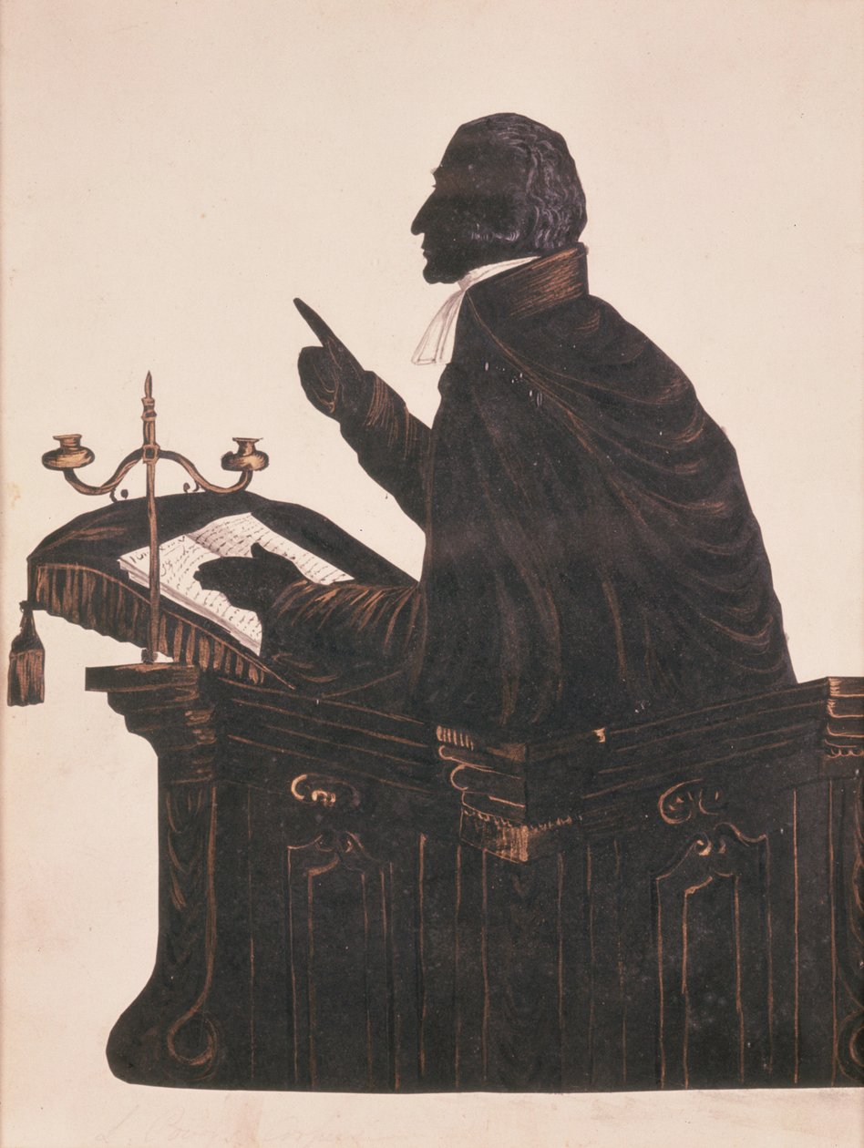 Silhueta do Rev. L. Littleton Powys (1791-1872), de um artista desconhecido, c.1850 de English School