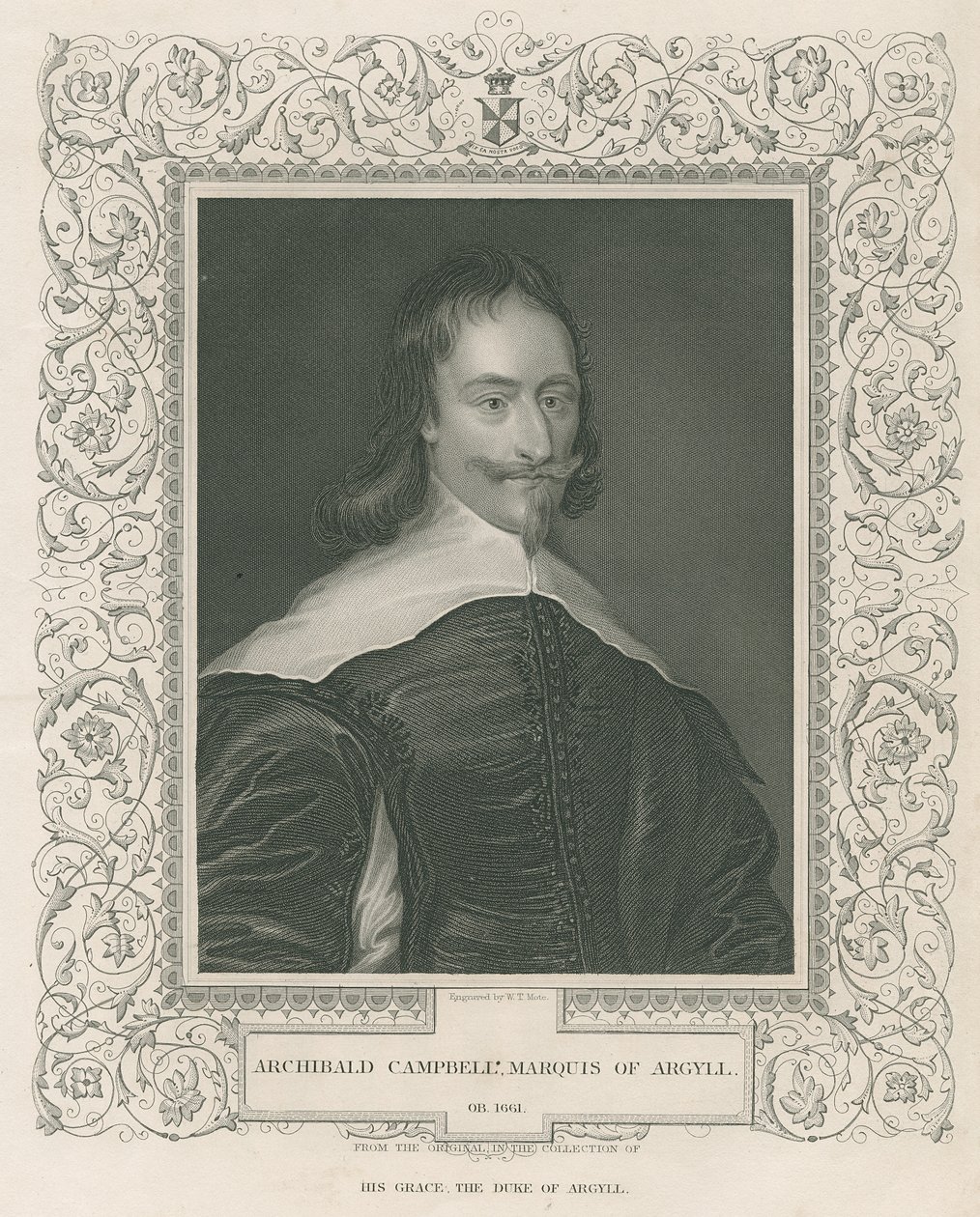 Sir Archibald Campbell, 1º Marquês e 8º Conde de Argyll, de &39;British Retratos Lodge&39;, 1823 de English School