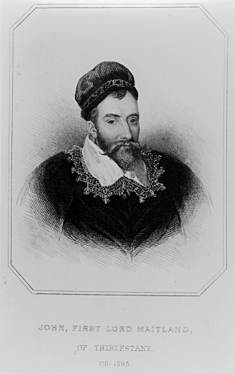 Sir John Maitland (1545-1595) de &39;British Retratos Lodge&39;, 1823 de English School