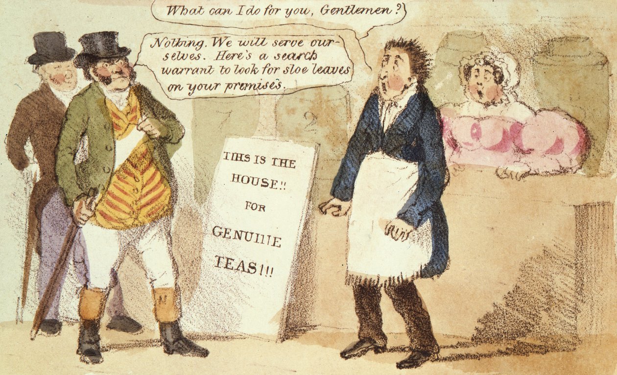 Sloe (lento) Mas certeza de justiça, n º 46 de caricaturas, c.1831 de English School