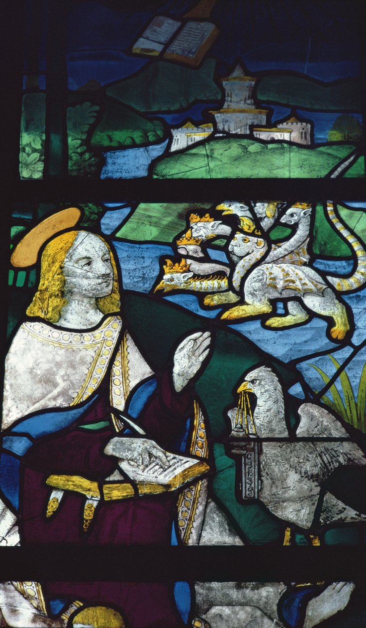 São João na Ilha de Patmos, século XVI de English School
