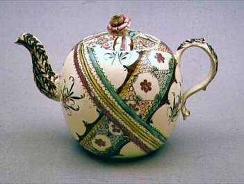 Bule de creme de leite de Staffordshire, c.1770 (cerâmica) de English School