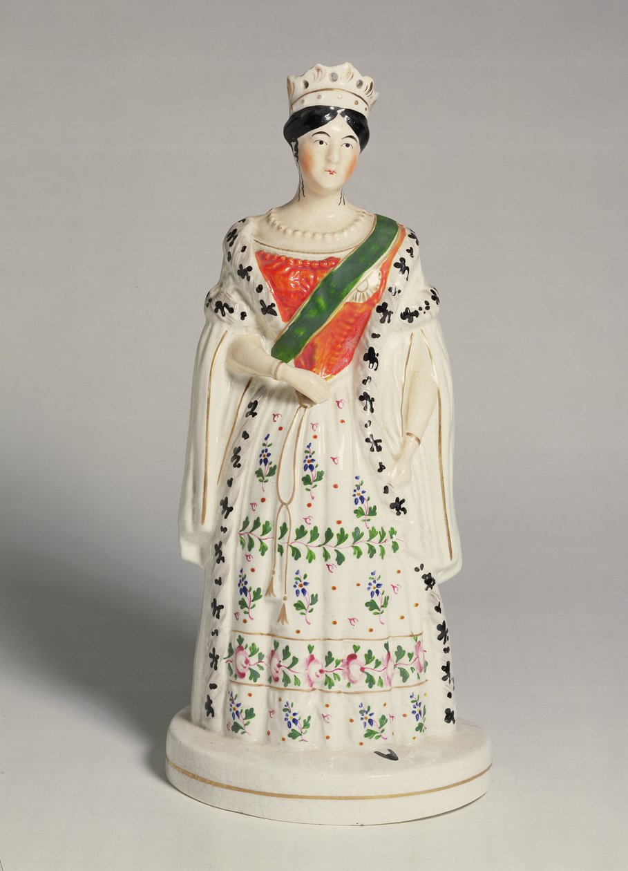 Figura de Staffordshire da rainha Victoria (1819-1901) de English School
