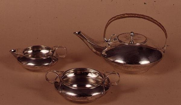 Serviço de chá da Haseler and Co. para Liberty & Co., Birmingham, 1904 (prata) de English School