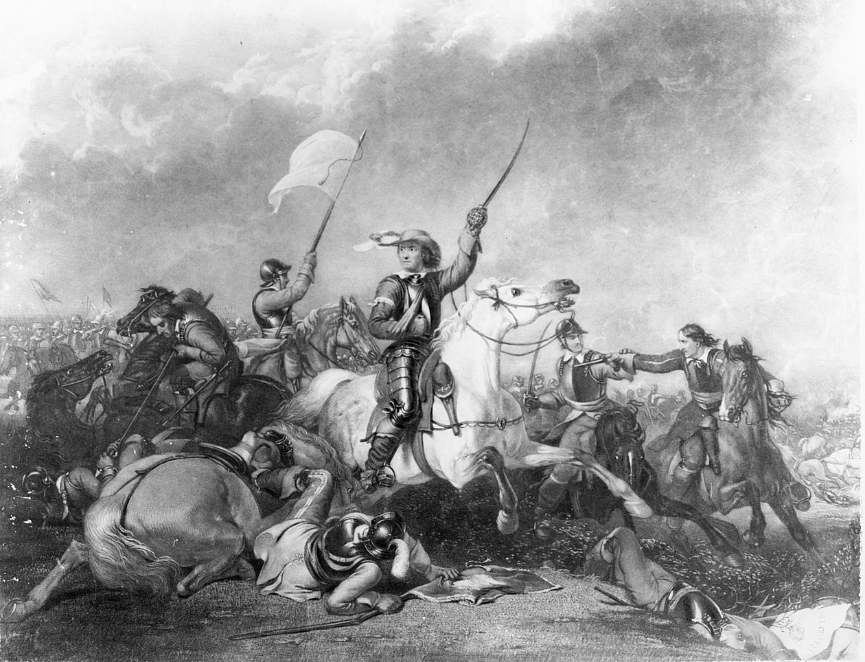 A Batalha de Marston Moor, 2 de julho de 1644 de English School