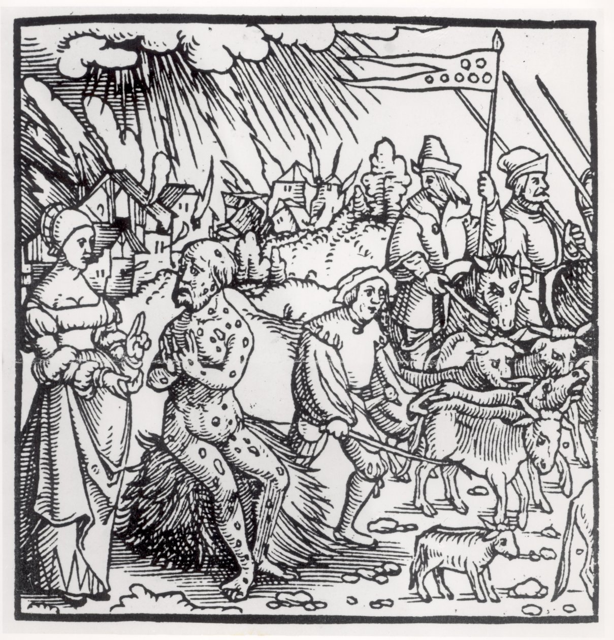 A peste negra, 1348 de English School