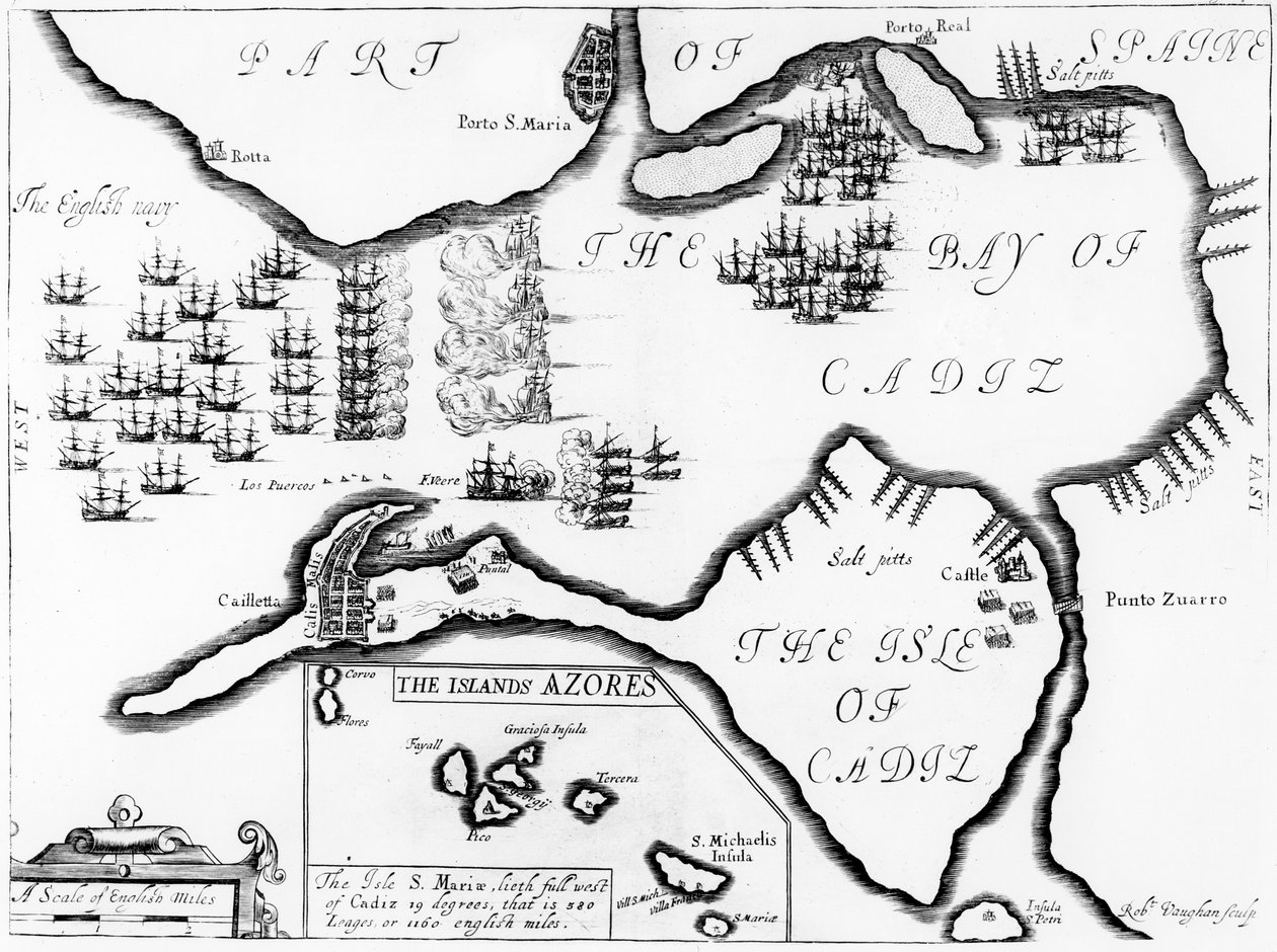 A captura de Cádiz em 1596 de English School