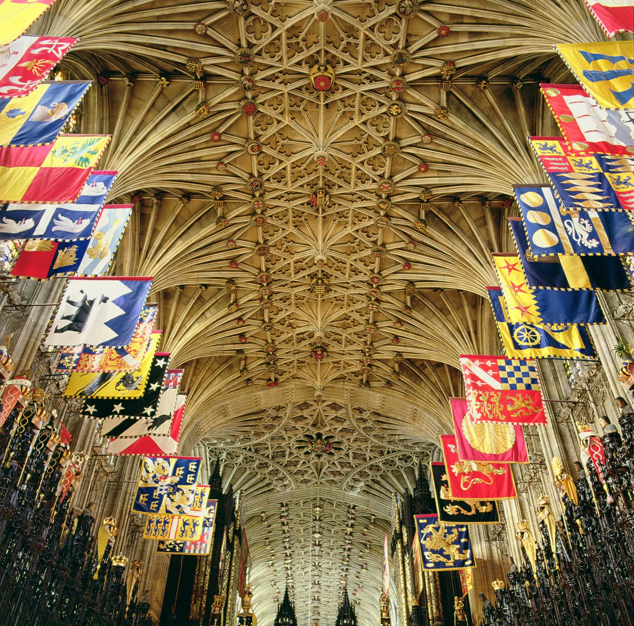 O teto da capela de St. Georges, Windsor de English School