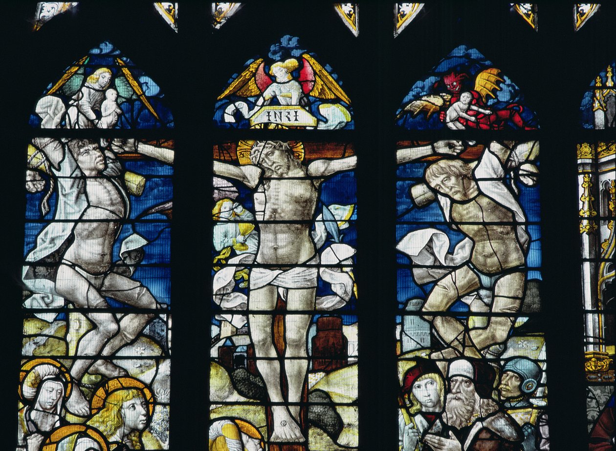 A crucificação, século XVI de English School
