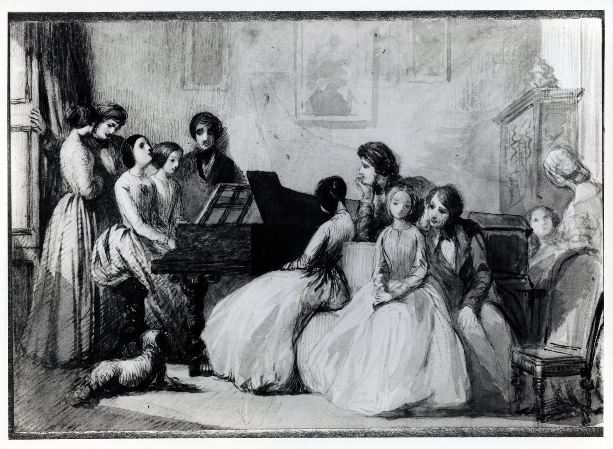 O Concerto da Sala de Desenho (caneta, tinta e papel) de English School