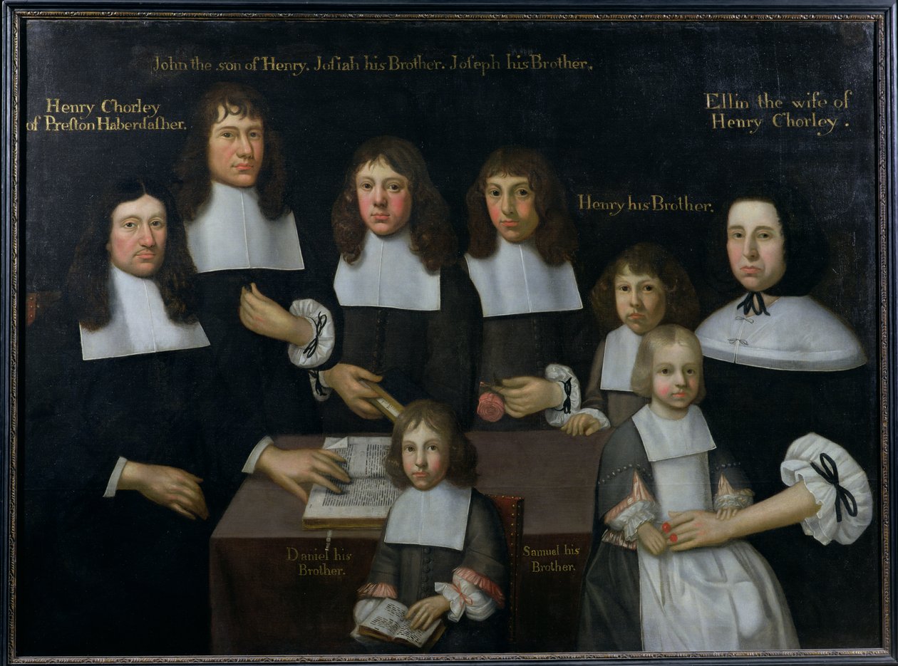 A Família de Henry Chorley, Haberdasher de Preston, c.1680 de English School