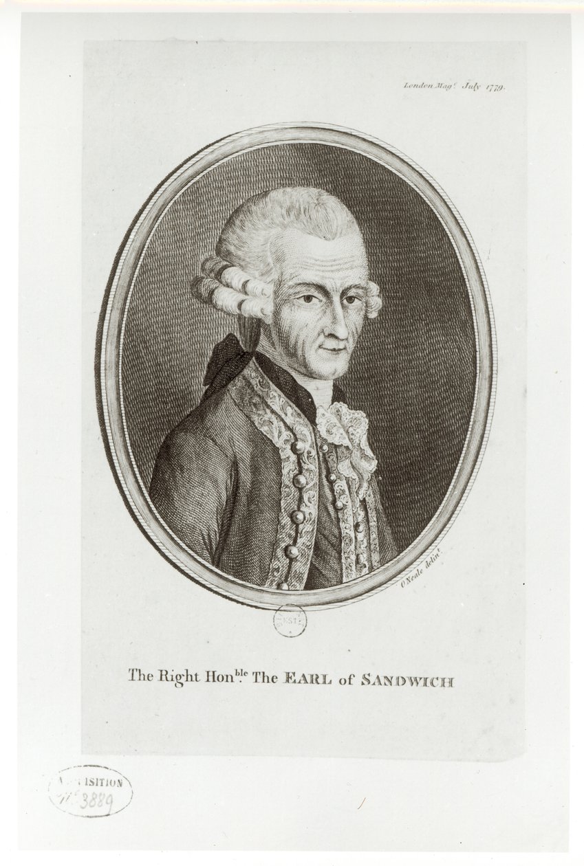 O quarto conde de sanduíche (1718-92) de English School