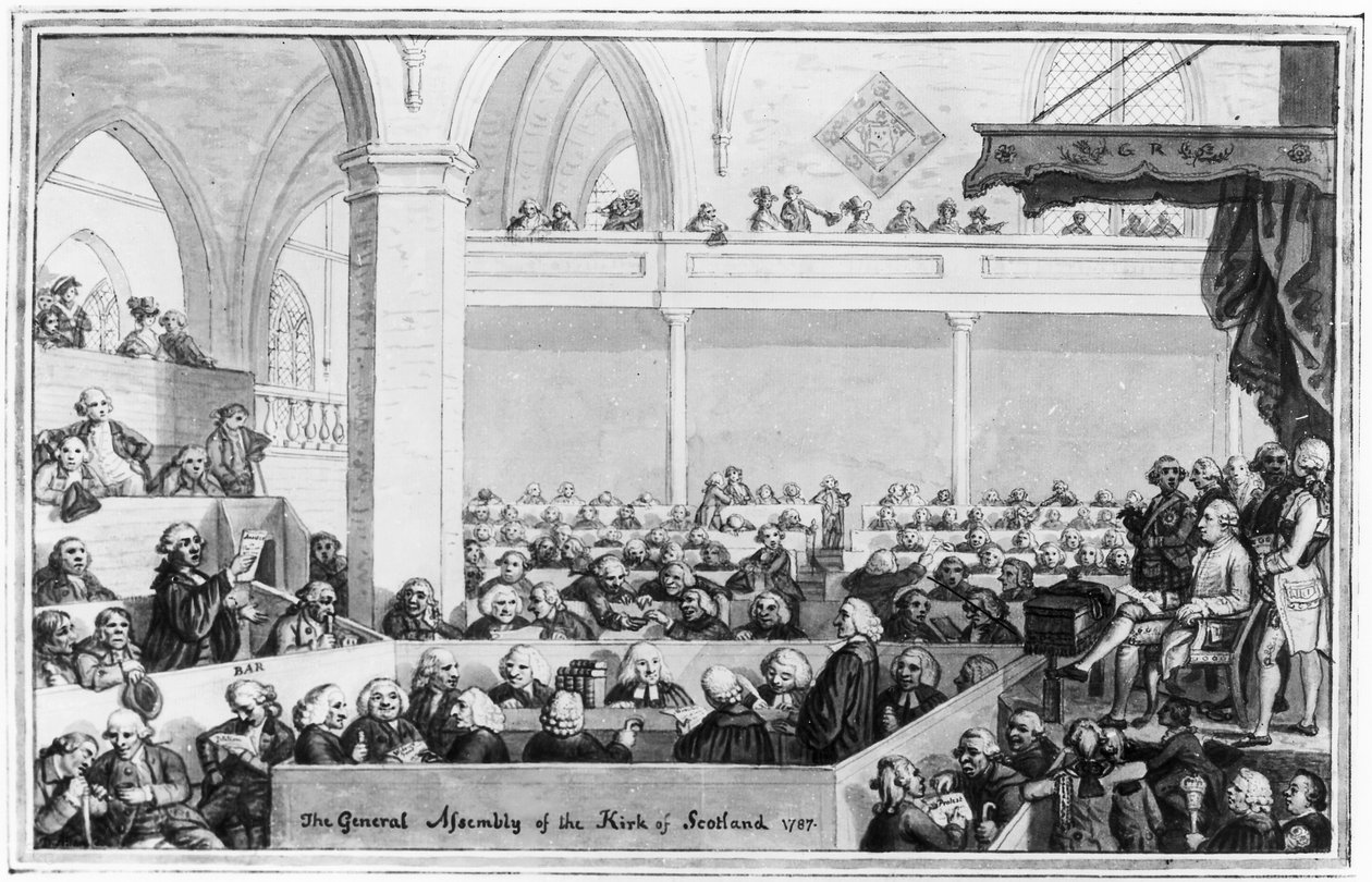 A Assembléia Geral da Kirk da Escócia, 1787 de English School