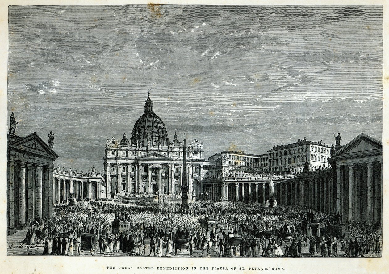 A Grande Bênção da Páscoa na Praça de São Pedro, Roma de English School