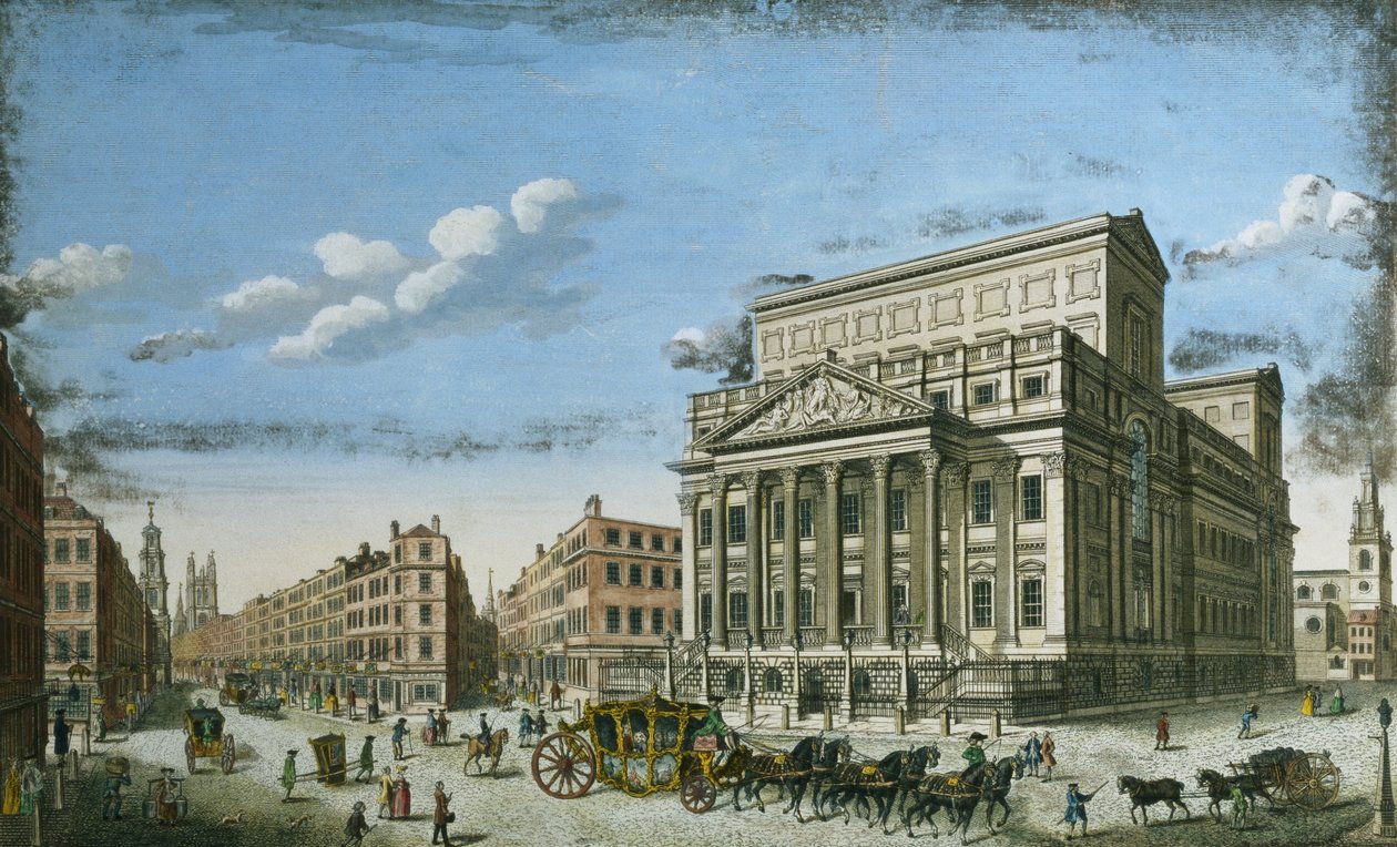 Casa da Mansão do Lord Mayors, Londres, c.1753 de English School