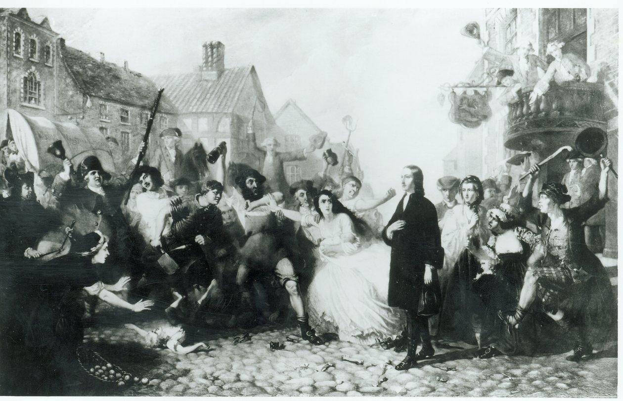 O assédio moral de John Wesley (1703-91) em Wednesbury de English School