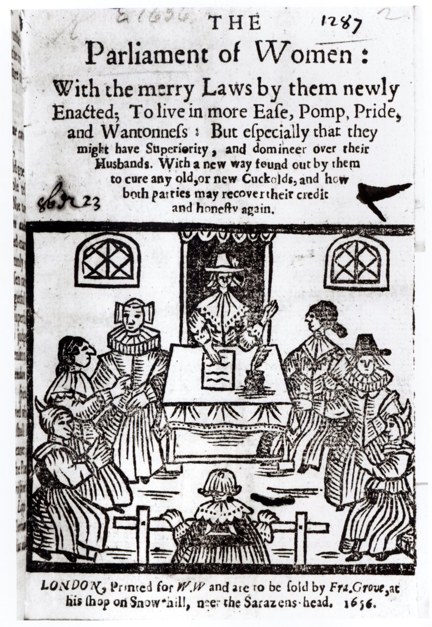 O Parlamento das Mulheres, 1656 de English School
