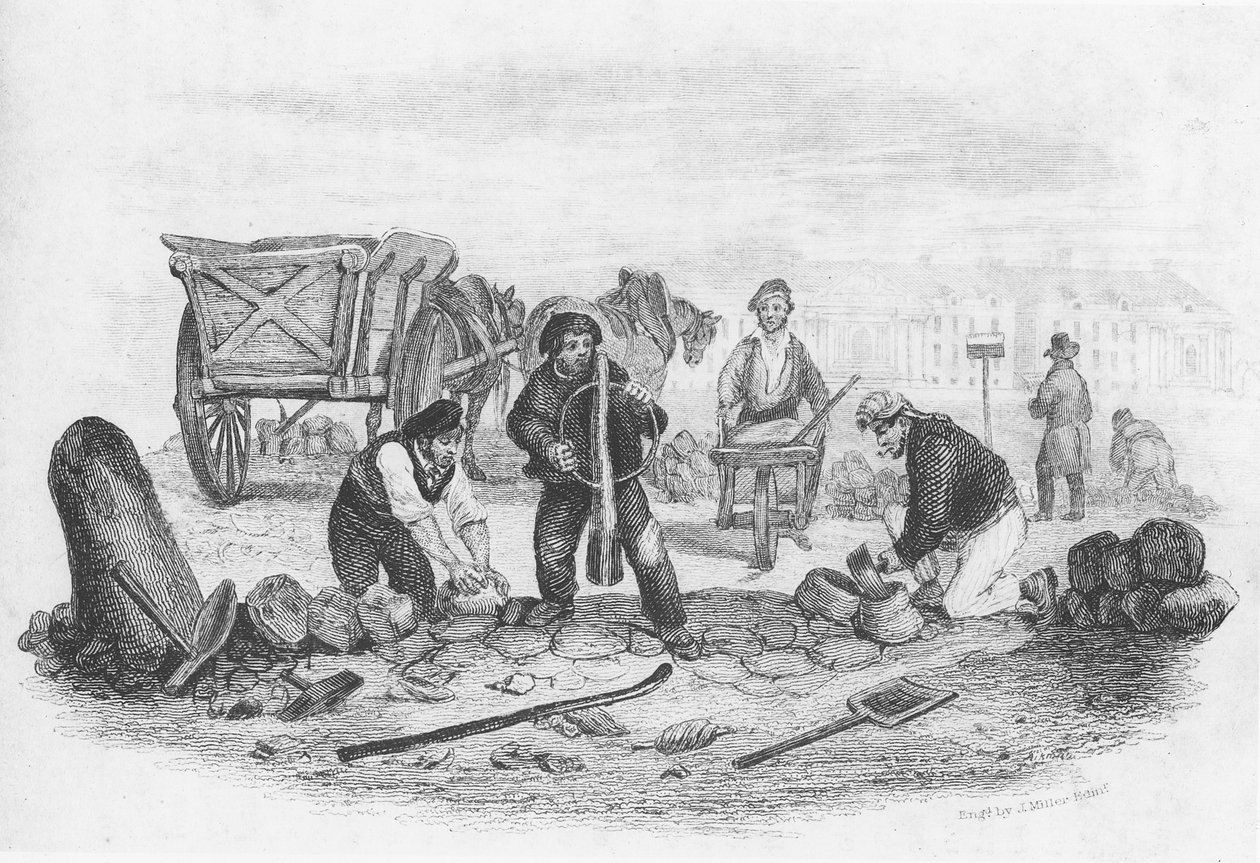 O Pavier, de "O Livro dos Ofícios", gravado por J. Miller, 1836 de English School