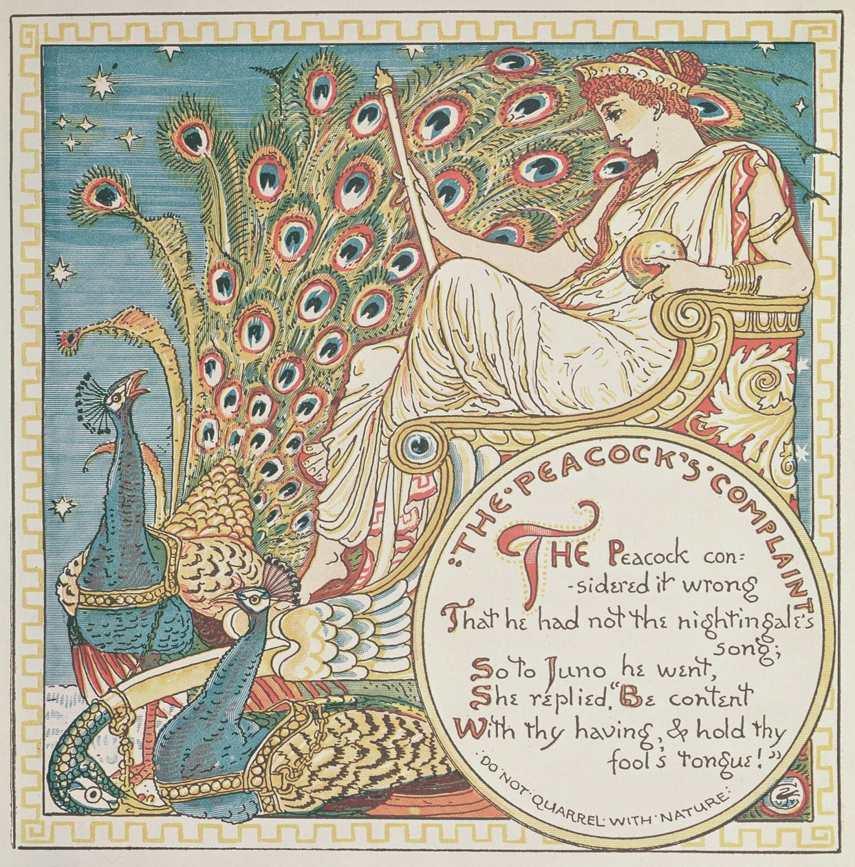 A queixa do pavão, 1887 de English School